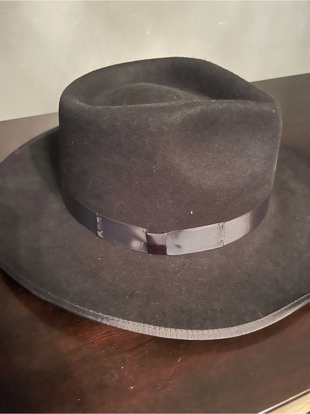 GIGI PIP Black Velvet-Lined Fedora